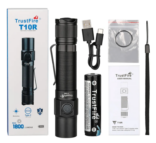 Trustfire T10R 1800 Lumens Tactical Flashlight